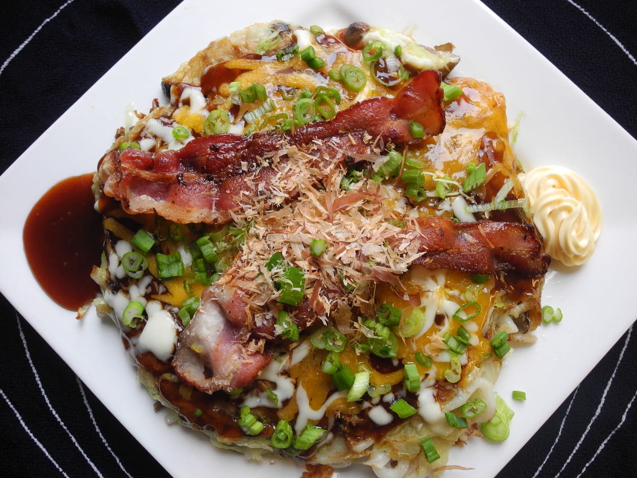 restaurantes: Pizza Japonesa (Okonomiyaki)